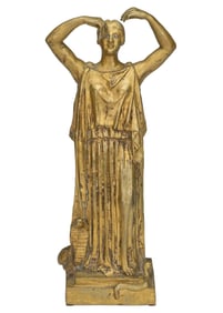 CONTINENTAL GRAND TOUR-STYLE CLASSICAL GREEK OR ROMAN-STYLE STATUE
