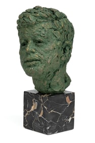 ROBERT BERKS (AMERICAN, 1922-2011) BRONZE-CLAD BUST OF PRESIDENT JOHN F. KENNEDY, JR.