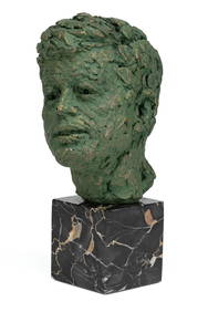 ROBERT BERKS (AMERICAN, 1922-2011) BRONZE-CLAD BUST OF PRESIDENT JOHN F. KENNEDY, JR. (1 of 4)