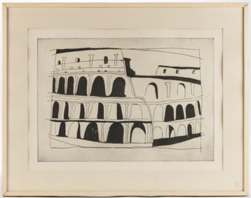 WILLIAM PAUL MALTBY SYKES (MISSISSIPPI / ALABAMA, 1911-1992) "COLOSSEUM" PRINT