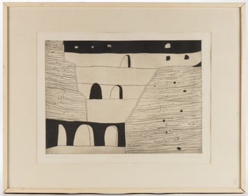 WILLIAM PAUL MALTBY SYKES (MISSISSIPPI / ALABAMA, 1911-1992) "COLOSSEUM INTERIOR" PRINT