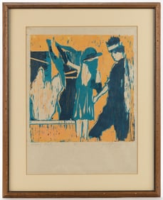 LAURA K. DONNELLY (AMERICAN, ACTIVE 20TH / 21ST CENTURY) "WISPS OF STEEL" PRINT