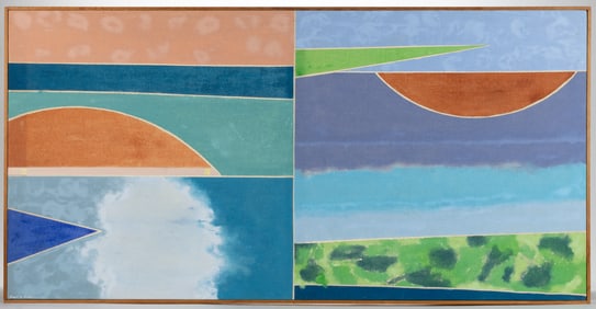 ROBERT N. GREEN (AMERICAN, ACTIVE 20TH CENTURY) ABSTRACT PAINTING