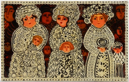 MARIAN NIELSEN (AMERICAN, 1921-1981) MIXED MEDIA COMPOSITION