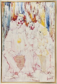 AMERICAN SCHOOL (20TH CENTURY) PORTRAIT OF CLOWNS