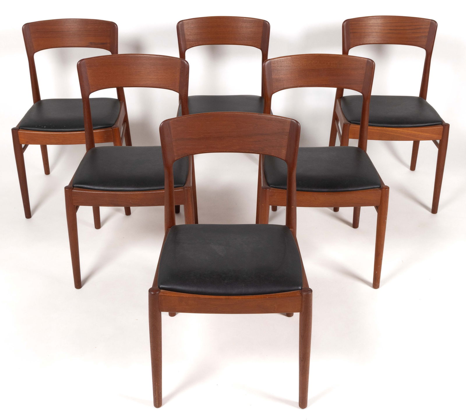 KAI KRISTIANSEN FOR KORUP STOLEFABRIK DANISH MID-CENTURY MODERN TEAK CHAIRS, SET OF SIX (1 of 6)