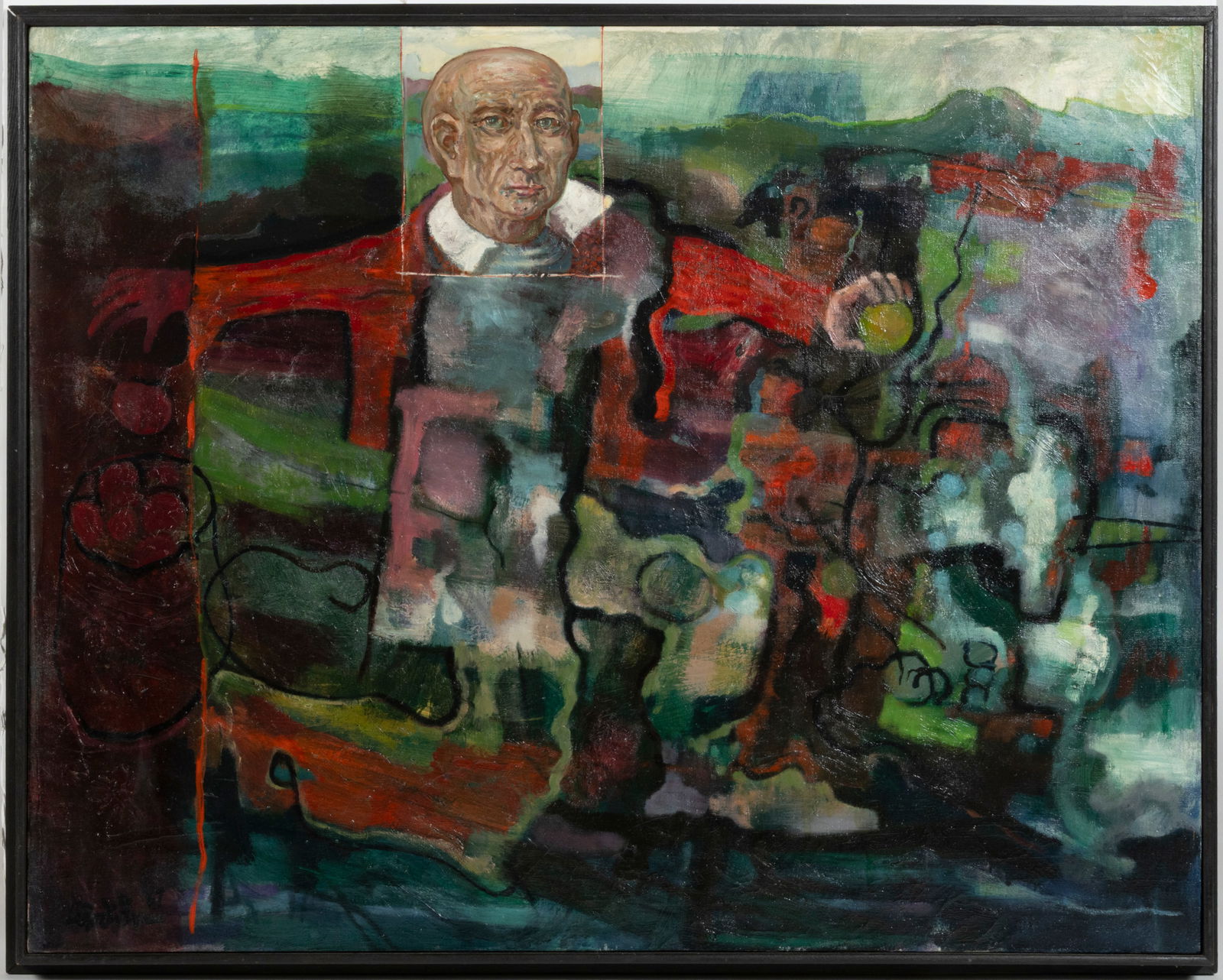 ROBERT LAWRENCE "LARRY" GODWIN (AMERICAN, ACTIVE 20TH CENTURY) "MERRY, BERRY PICKER" MID-CENTURY (1 of 4)