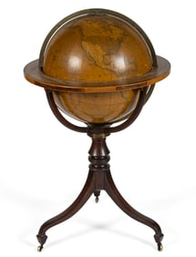 SMITH'S TERRESTRIAL LIBRARY GLOBE ON STAND