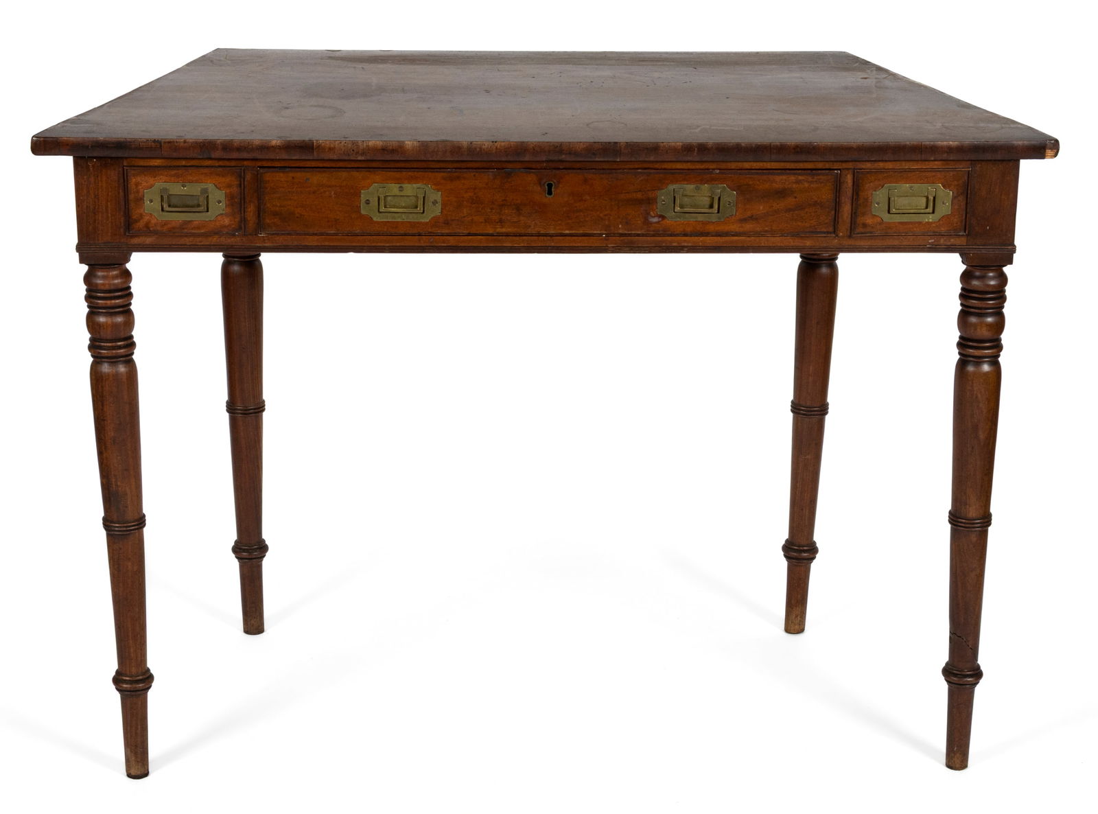ENGLISH MAHOGANY CAMPAIGN / SHIP CAPTAIN'S TABLE / DESK (1 of 8)