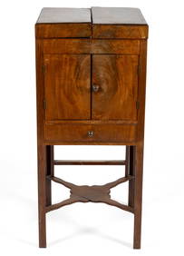 ENGLISH GEORGE III MAHOGANY CAMPAIGN DRESSING TABLE / CHEST (1 of 6)