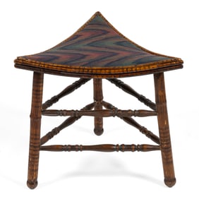 ENGLISH VICTORIAN BAMBOO STOOL