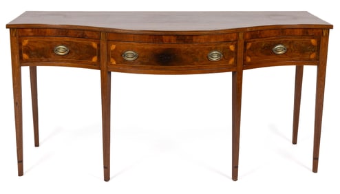 AMERICAN CENTENNIAL LATE FEDERAL-STYLE INLAID MAHOGANY SIDEBOARD