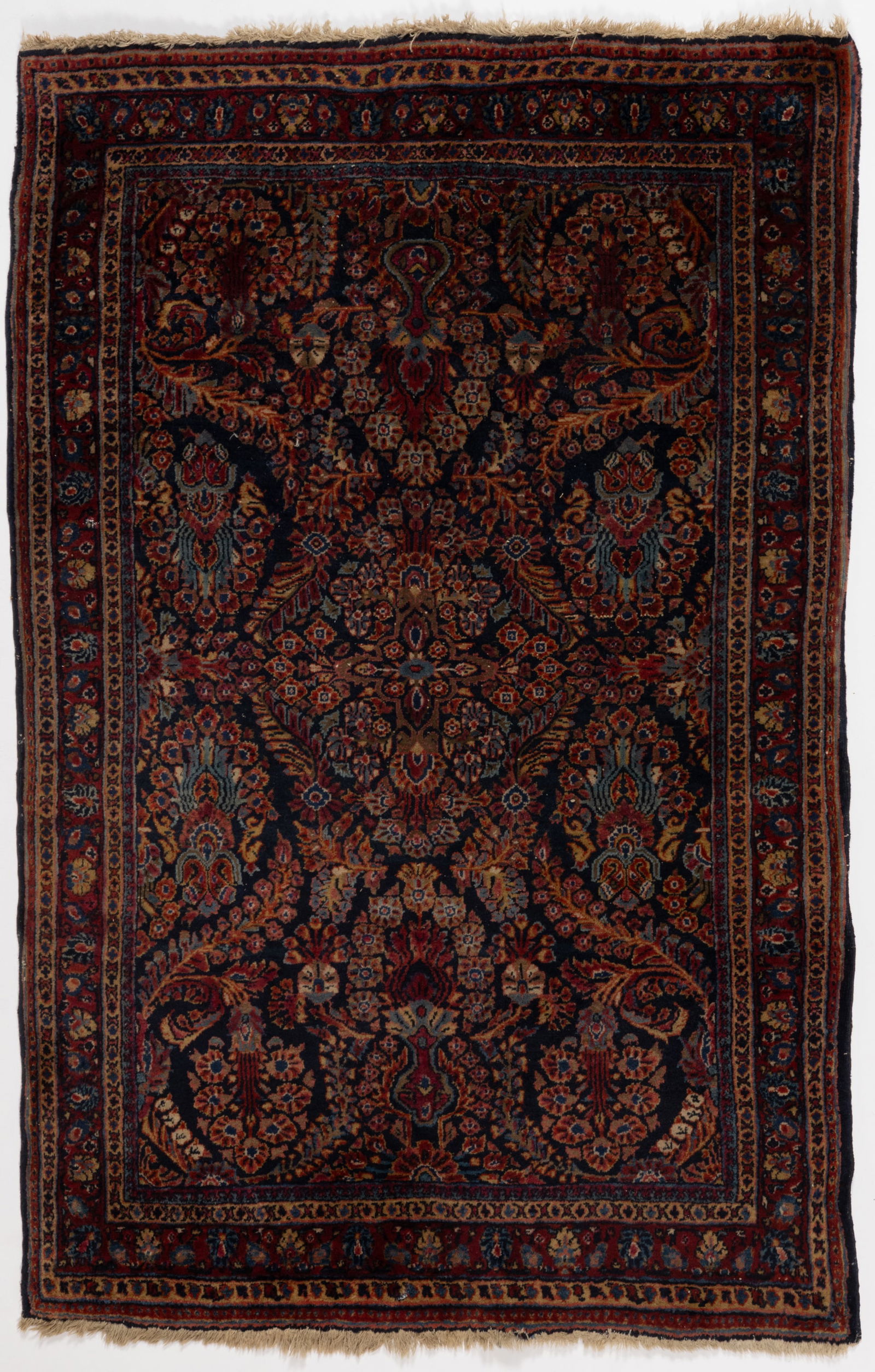 ANTIQUE PERIAN SAROUK SCATTER RUG (1 of 4)