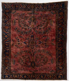 SEMI-ANTIQUE PERSIAN LILLIHAN SCATTER RUG
