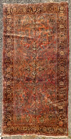 SEMI-ANTIQUE SAROUK PERSIAN ROOM-SIZE RUG / CARPET