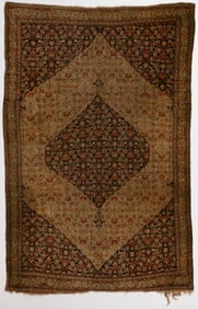 ANTIQUE PERSIAN SENNEH SCATTER RUG