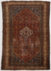 SEMI-ANTIQUE PERSIAN MAYALER SCATTER RUG