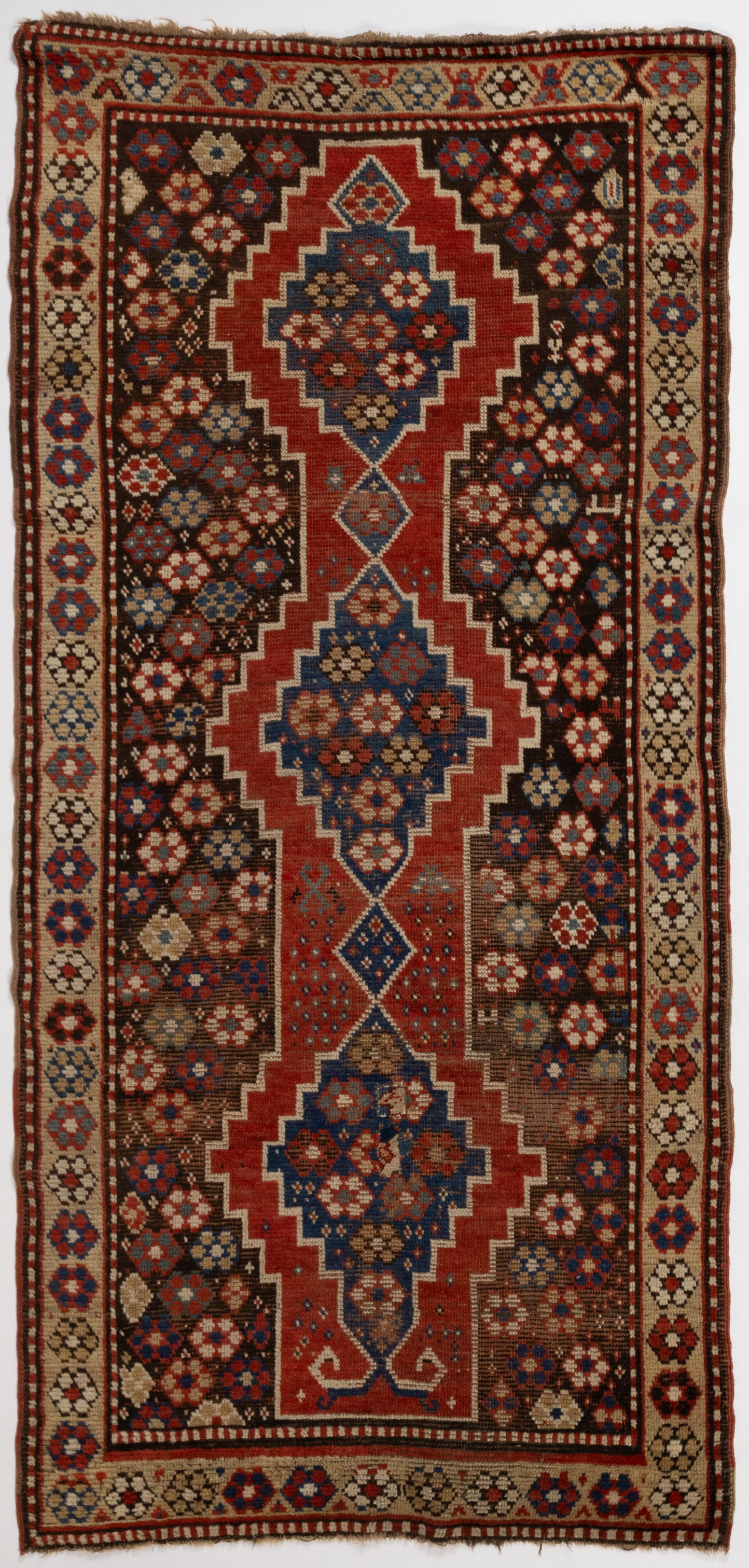 SEMI-ANTIQUE CAUCASIAN ORIENTAL SCATTER RUG (1 of 5)