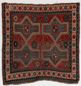 ANTIQUE CAUCASIAN KAZAK SCATTER RUG