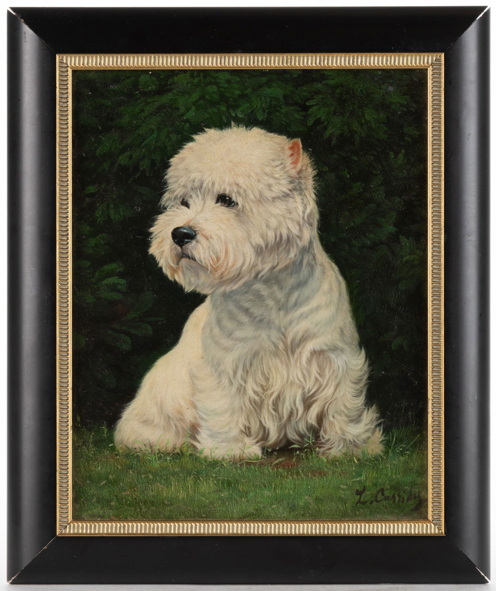 LAURA CASSIDY (20TH CENTURY), ATTRIBUTED, PORTRAIT OF A WEST HIGHLAND TERRIER (1 of 2)