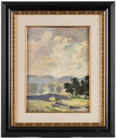 BEAVER ROBERTS (BRITISH, 20TH CENTURY) LANDSCAPE PAINTING