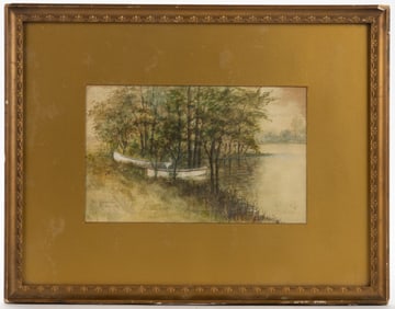 J. W. CUMMINS (SHARON, NEW YORK, ACTIVE 19TH CENTURY) LANDSCAPE PAINTING
