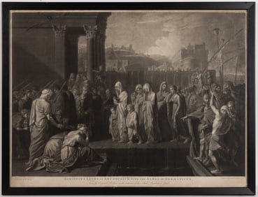 RICHARD EARLOM (ENGLISH, 1743-1822) AFTER BENJAMIN WEST (AMERICAN, 1738-1820) "AGRIPPINA"