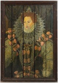 TAVERN / PUB STYLE SIGN FEATURING THE ARMADA PORTRAIT OF QUEEN ELIZABETH I