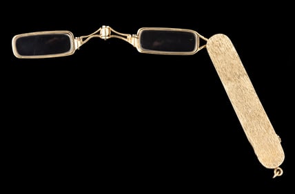 ANTIQUE / VINTAGE 14K YELLOW GOLD LORGNETTE
