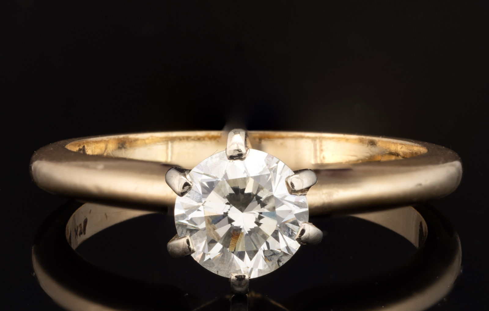 VINTAGE 14K YELLOW GOLD AND APPROX. 0.6 CT. DIAMOND LADY'S RING (1 of 3)