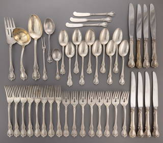 TOWLE "OLD MASTER" STERLING SILVER 43-PIECE FLATWARE SERVICE (1 of 1)