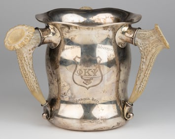 GORHAM STERLING SILVER PRESENTATION LOVING CUP TO JOHN W. DAVIS (WEST VIRGINIA, 1873-1955) FROM