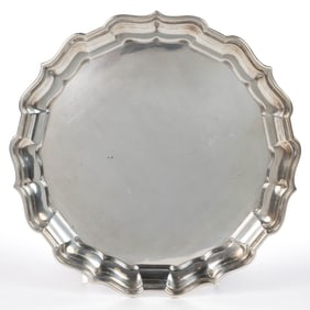 FRANK W. SMITH "CHIPPENDALE" STERLING SILVER TRAY