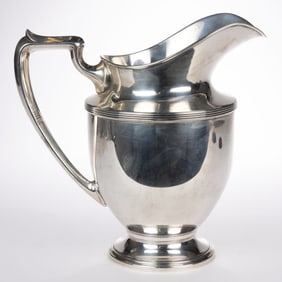 FISHER SILVERSMITHS STERLING SILVER WATER PITCHER