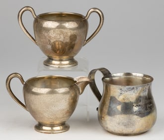 TUTTLE SILVERSMITHS AND OTHER STERLING SILVER ARTICLES, LOT OF THREE