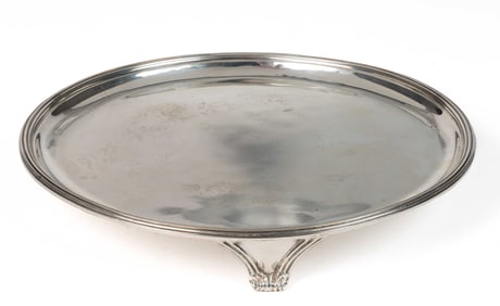 ENGLISH GEORGE VI STERLING SILVER SALVER