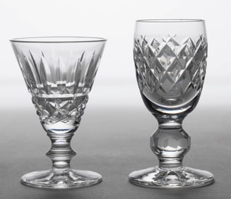 WATERFORD CUT CRYSTAL CORDIAL GLASSES, LOT OF 16