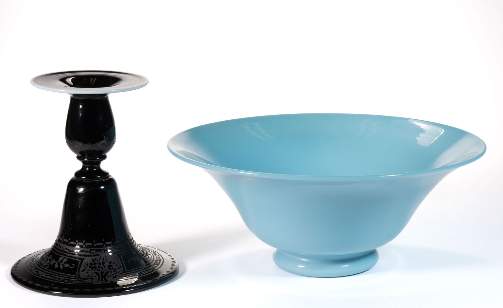 ASSORTED ART GLASS ARTICLES, LOT OF TWO (1 of 1)