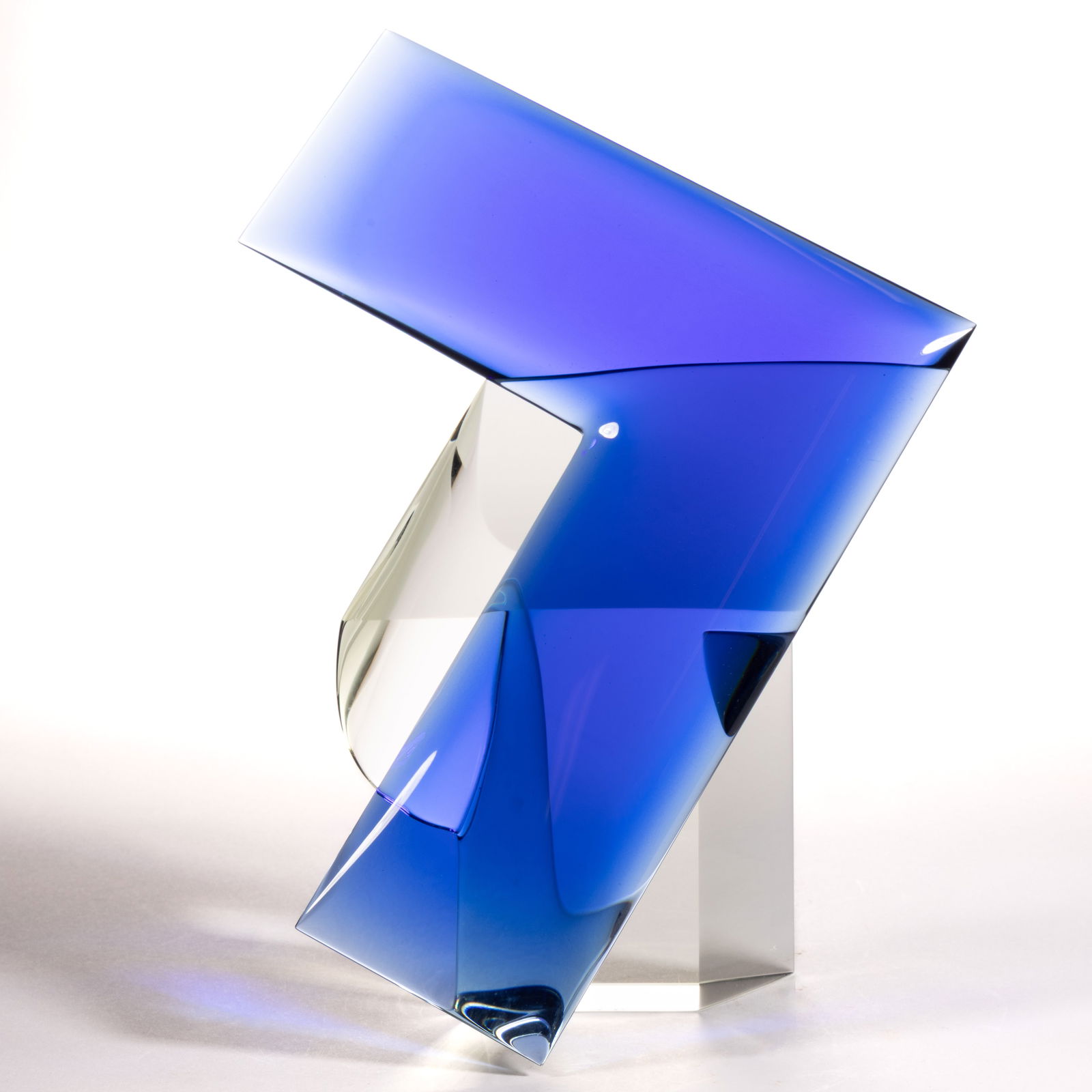 BRETISLAV NOVAK JR. (CZECH, B. 1952) ABSTRACT STUDIO ART GLASS SCULPTURE (1 of 6)