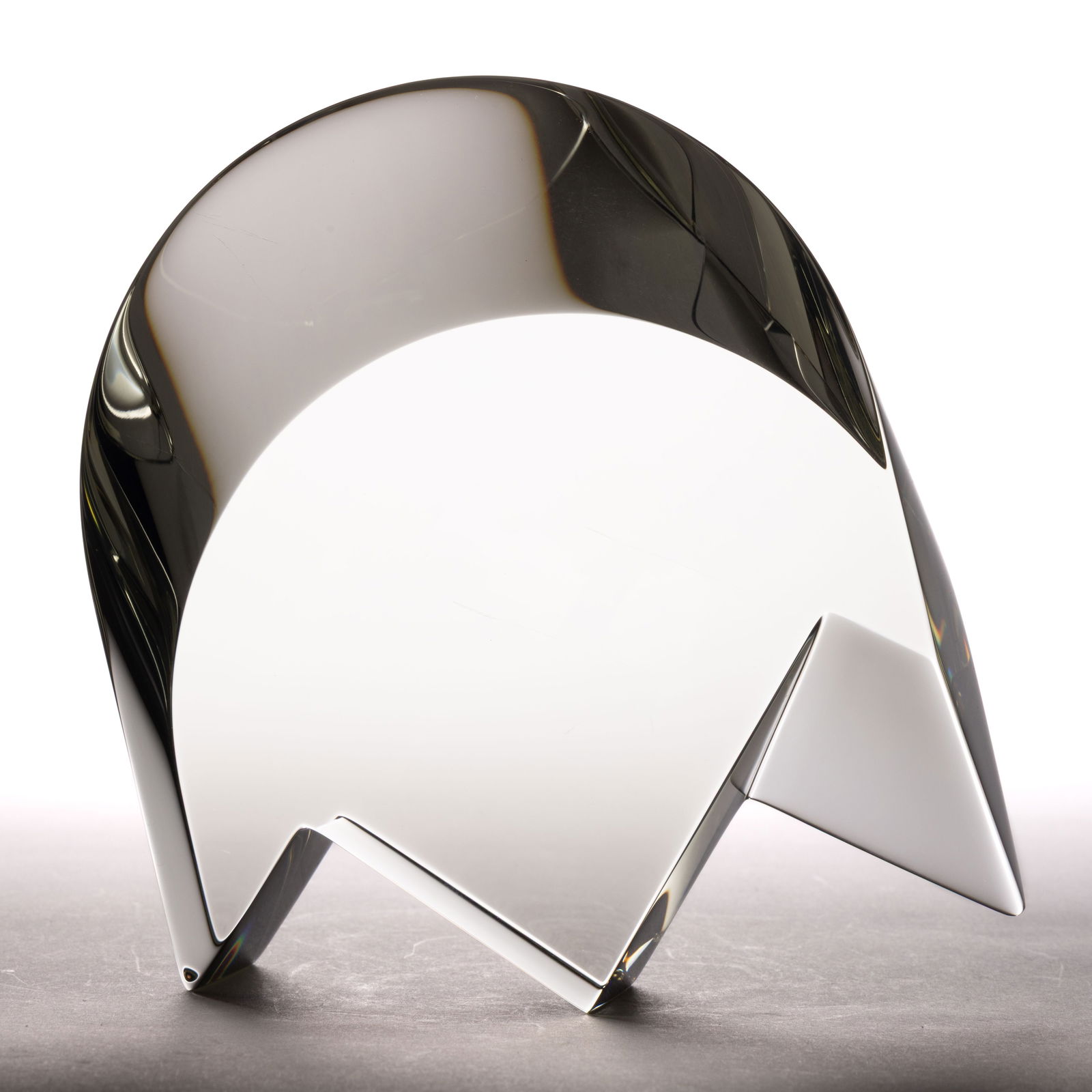 BRETISLAV NOVAK JR. (CZECH, B. 1952) ABSTRACT CRYSTAL STUDIO ART GLASS SCULPTURE (1 of 4)