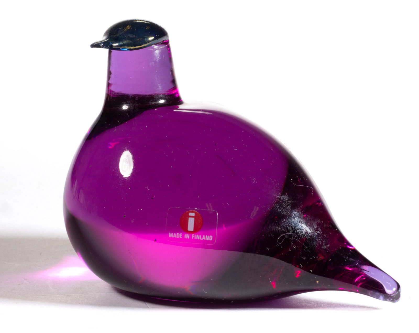 OIVA TOIKKA (FINNISH, 1931-2019) FIGURAL BIRD STUDIO ART GLASS FIGURINE / SCULPTURE (1 of 2)