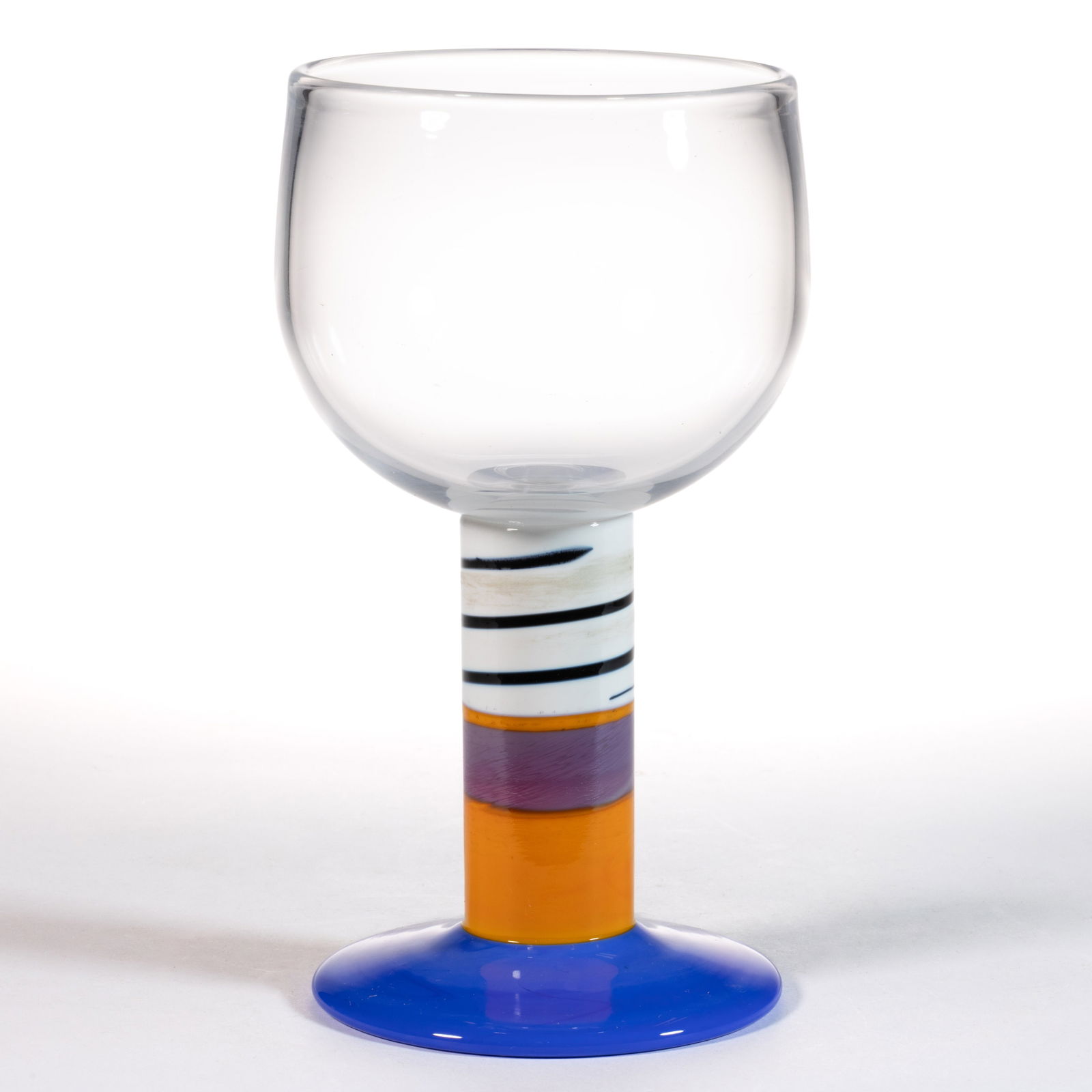 GUNNAR CYREN (SWEDISH, 1931-2013) POPGLAS ART GLASS GOBLET (1 of 2)
