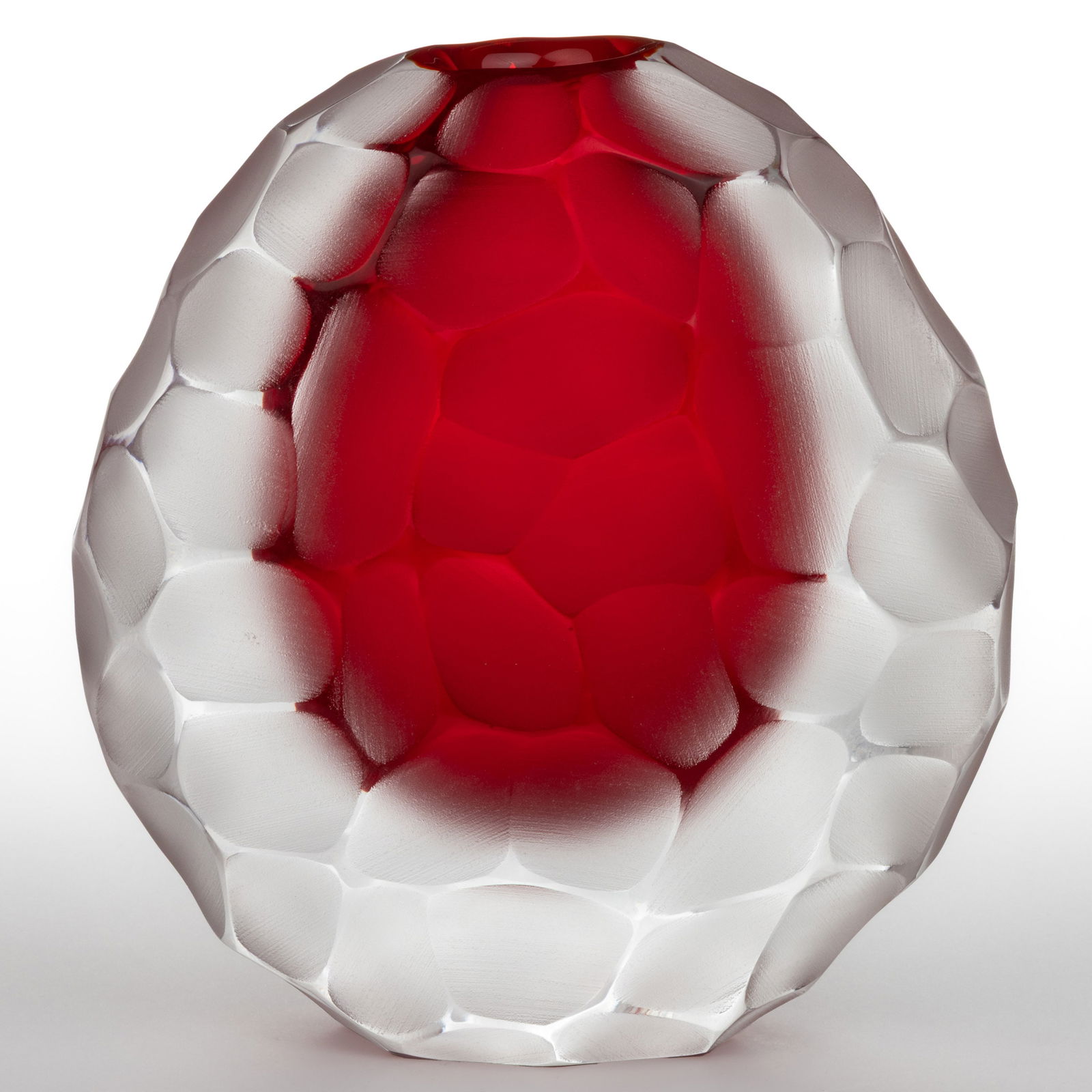 MURANO VETRO ARTISTICO BATTUTO SOMMERSO STUDIO ART GLASS VASE (1 of 3)