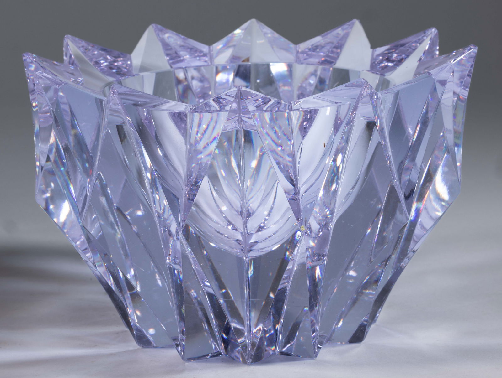 AIMO OKKOLIN (FINNISH, 1917-1982) WATERLILY ALEXANDRITE ART GLASS VASE (1 of 2)