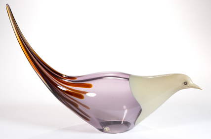 SEGUSO MURANO LARGE FIGURAL BIRD STUDIO ART GLASS SCULPTURE (1 of 3)