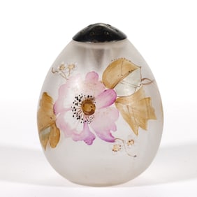 MT. WASHINGTON VERONA ENAMEL-DECORATED EGG SALT SHAKER