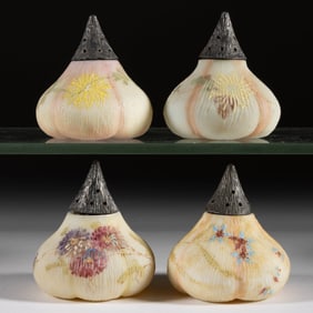 MT. WASHINGTON FIG / BEET (OMN) SALT AND PEPPER SHAKERS, LOT OF FOUR