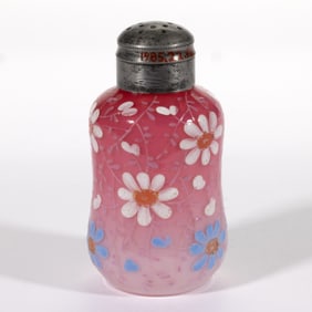 THOMAS WEBB QUEEN ANNE ART GLASS SALT SHAKER