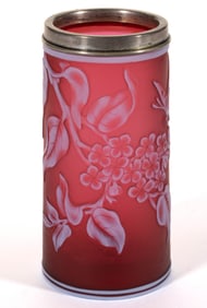 ENGLISH CAMEO ART GLASS SUGAR SHAKER