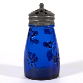 HAINES PATENTED DREDGE GLASS SALT SHAKER - SHORT